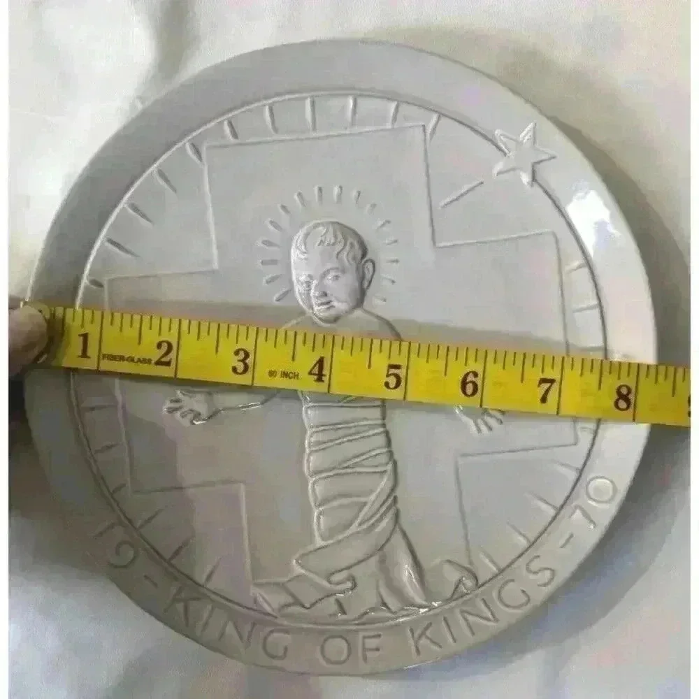 FRANKOMA 1970 John Frank KING OF KINGS Christmas Plate Nativity White